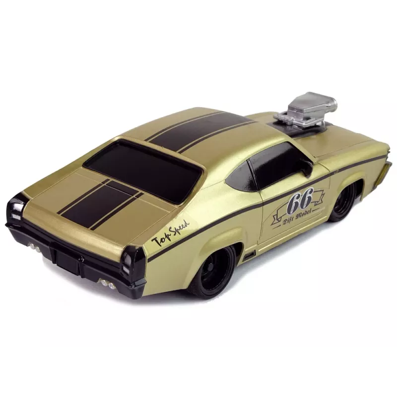 LEAN TOYS Kaukosäädettävä urheiluauto Classic 1:20 kulta ohjain