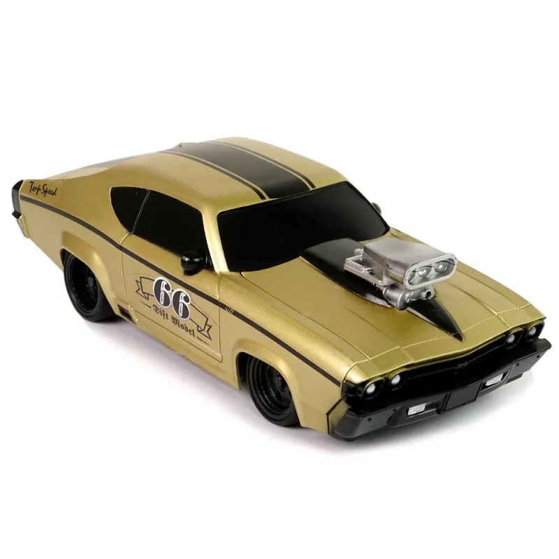 LEAN TOYS Kaukosäädettävä urheiluauto Classic 1:20 kulta ohjain