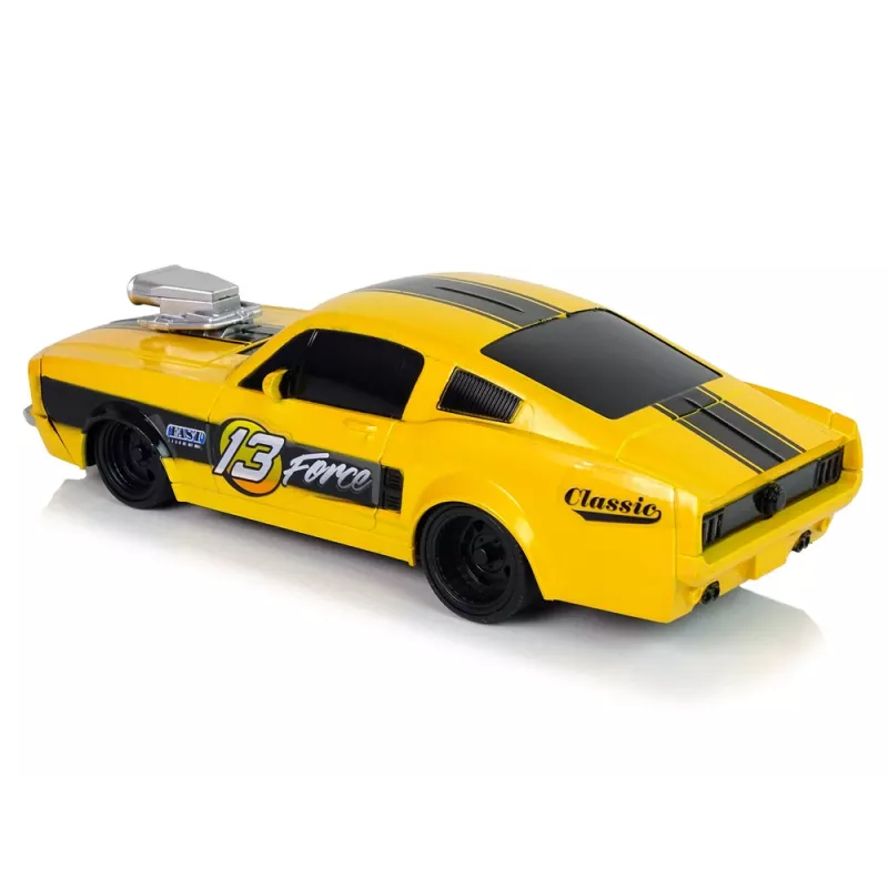 LEAN TOYS Kaukosäädettävä urheiluauto Classic 1:20 keltainen ohjain