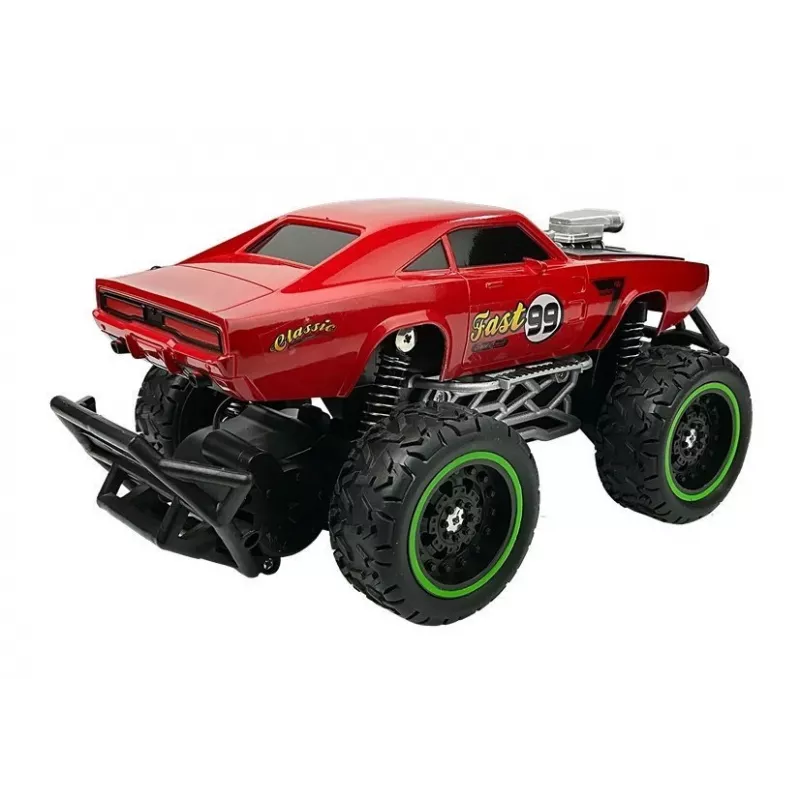 LEAN TOYS Kauko-ohjattava auto Off-Road R/C punainen High Wheels