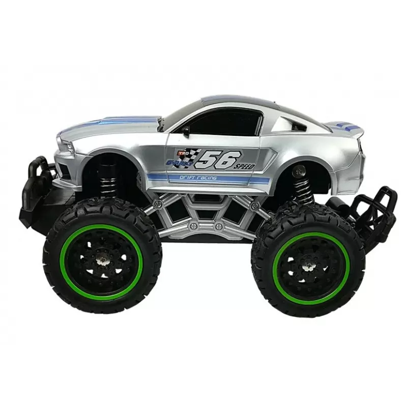 LEAN TOYS Kauko-ohjattava auto Off-Road R/C hopea High Wheels
