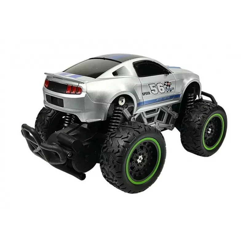 LEAN TOYS Kauko-ohjattava auto Off-Road R/C hopea High Wheels