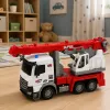 LEAN TOYS kauko-ohjattava ambulanssi RC liikkuva kääntokurki 1:14