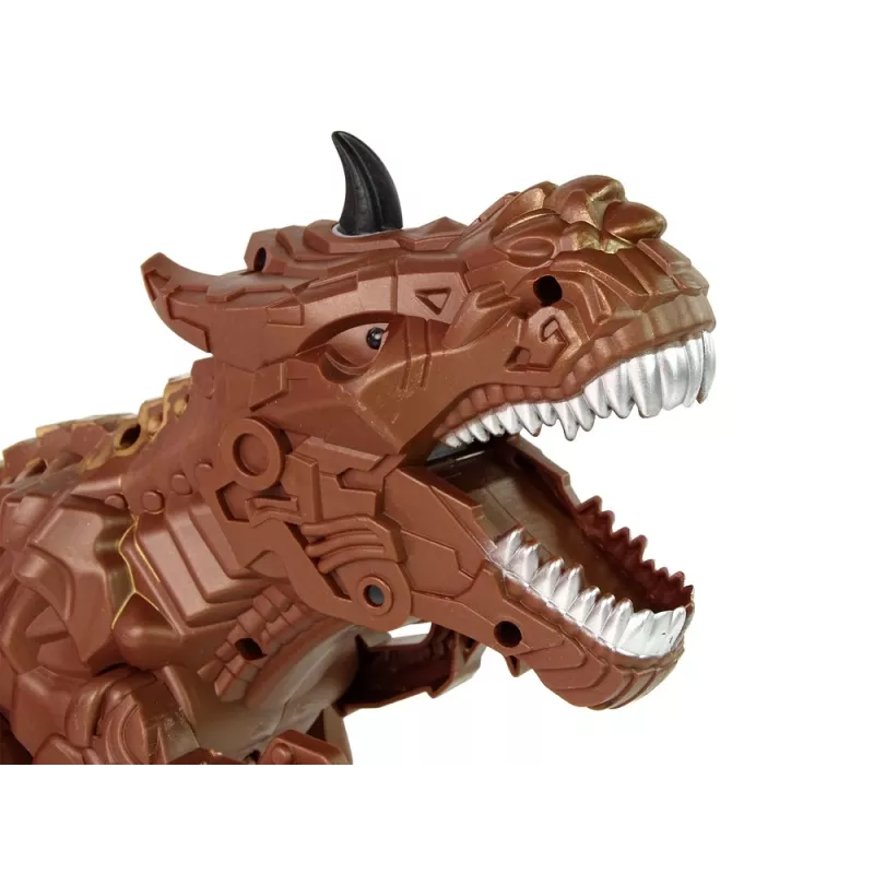 LEAN TOYS kaukosäädettävä dinosaurus höyryprojektori ruskea
