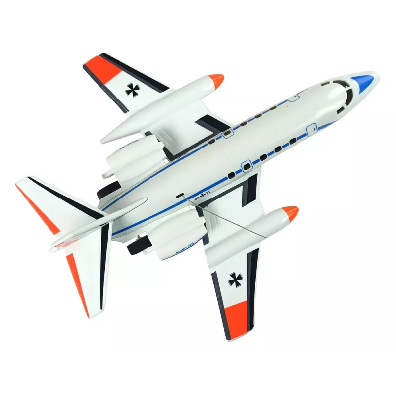 LEAN TOYS kauko-ohjattava matkustajalentokone LED-valoilla 40 MHz Pilot