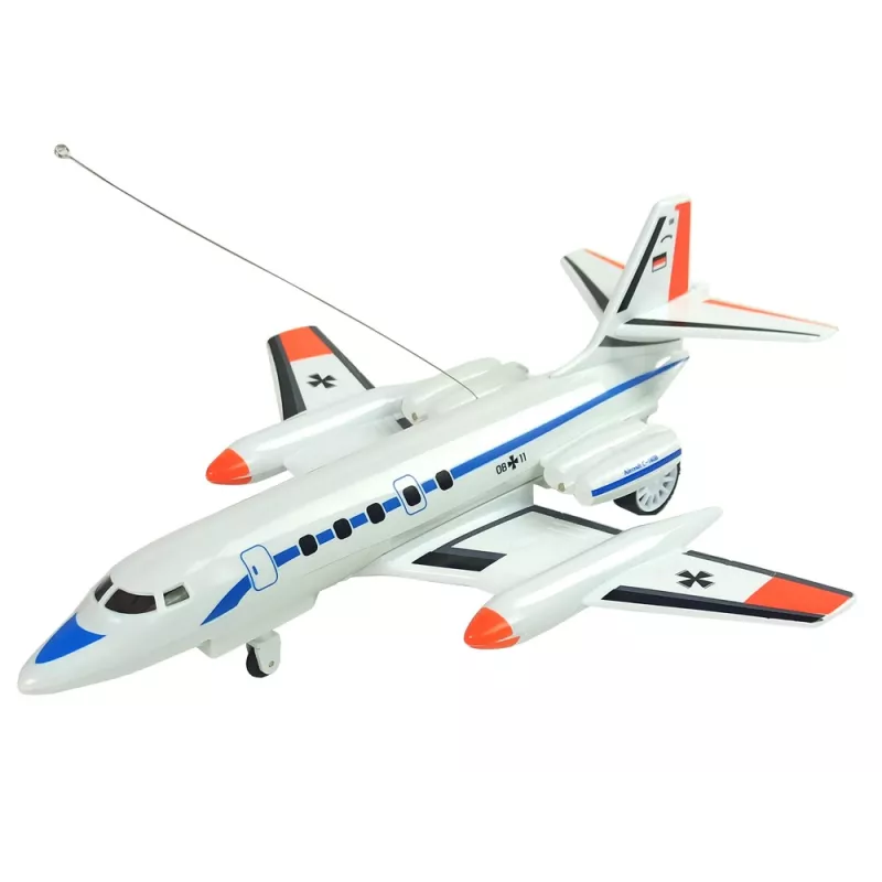 LEAN TOYS kauko-ohjattava matkustajalentokone LED-valoilla 40 MHz Pilot