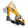 LEAN TOYS kauko-ohjattava RC Crawler kaivinkone valolla ja äänellä keltainen 1:16
