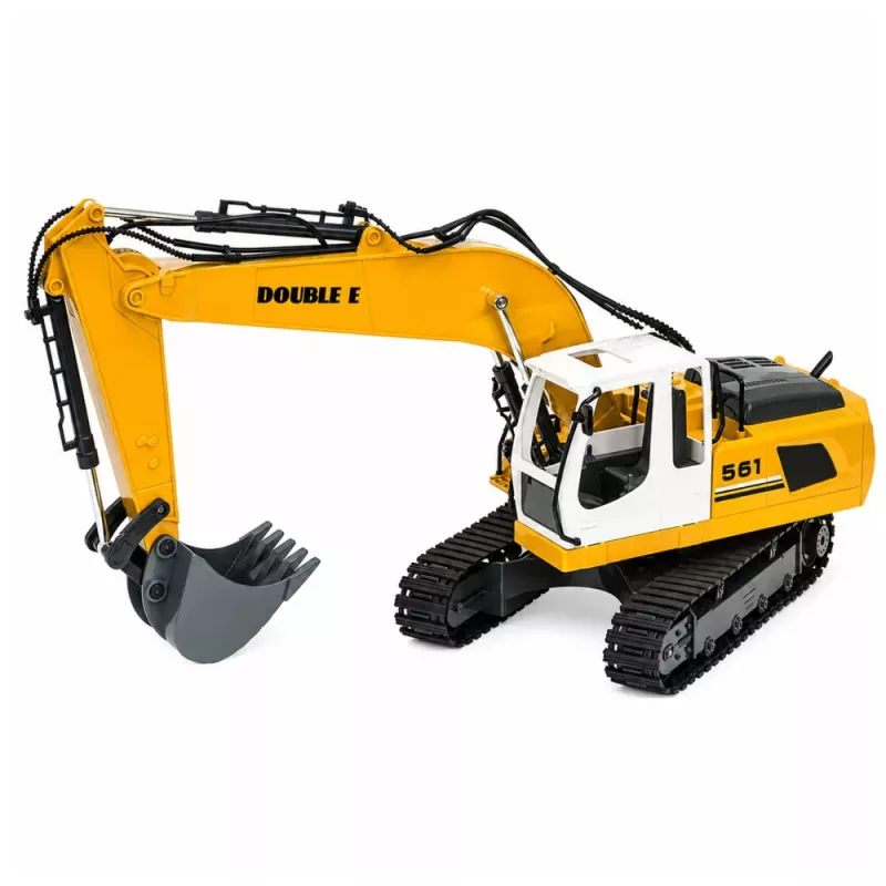 LEAN TOYS kauko-ohjattava RC Crawler kaivinkone valolla ja äänellä keltainen 1:16