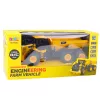 LEAN TOYS kauko-ohjattava RC-kippiauto kuljetus äänet 9CH 2.4G keltainen