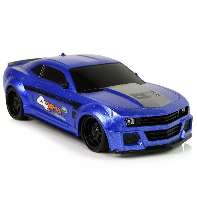 LEAN TOYS Kaukosäädettävä urheiluauto 1:24 Racing sininen sävytetyt ikkunat