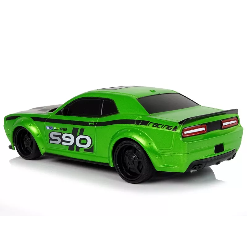 LEAN TOYS kaukosäädettävä urheiluauto 1:24 Racing vihreä