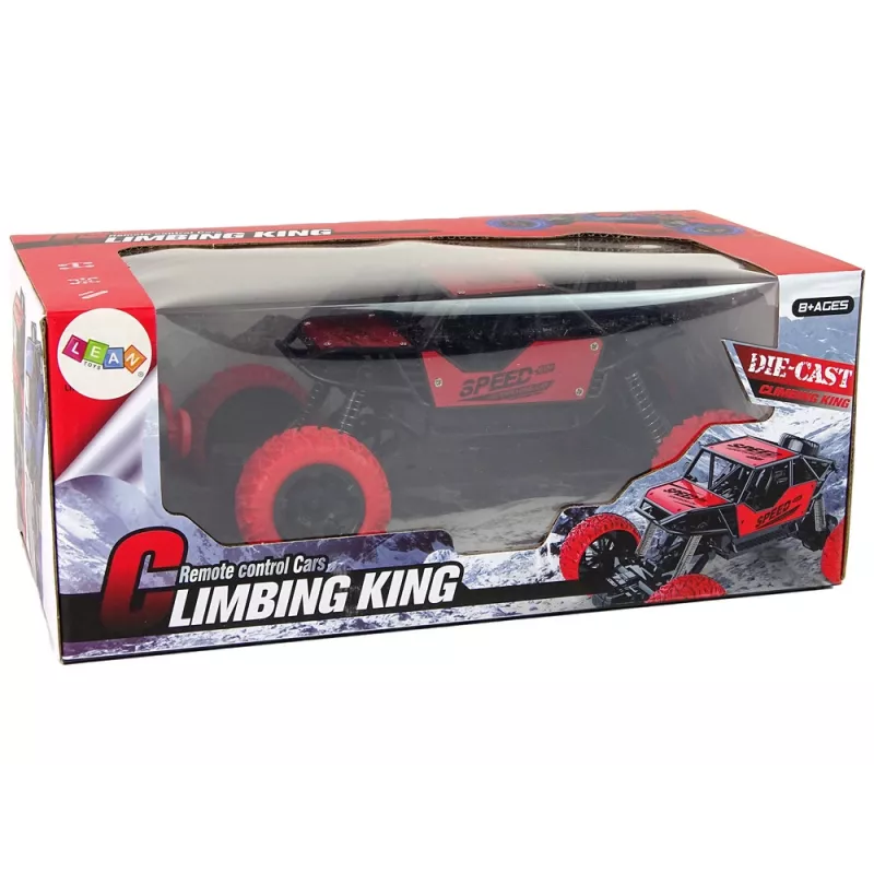 LEAN TOYS kauko-ohjattava maastoauto R/C 1:18 punainen