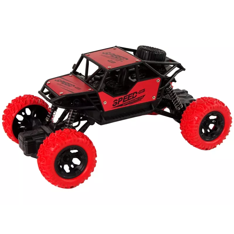 LEAN TOYS kauko-ohjattava maastoauto R/C 1:18 punainen