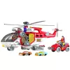 LEAN TOYS pelastushelikopteri monitoimilisävarusteet valo- ja äänitehosteilla