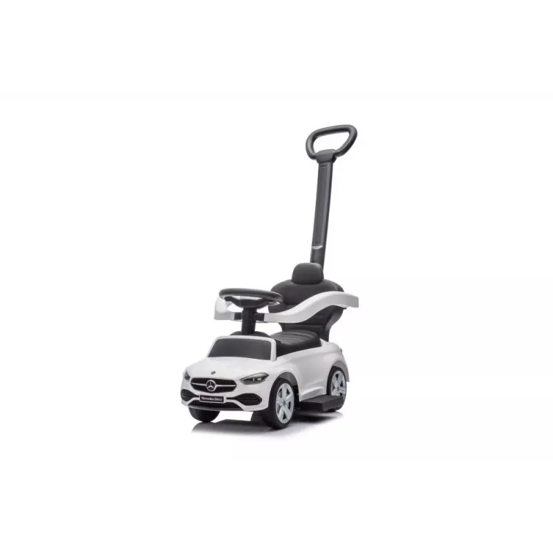 LEAN TOYS työnnettävä ajoneuvo työntötangolla Mercedes 3in1 valkoinen