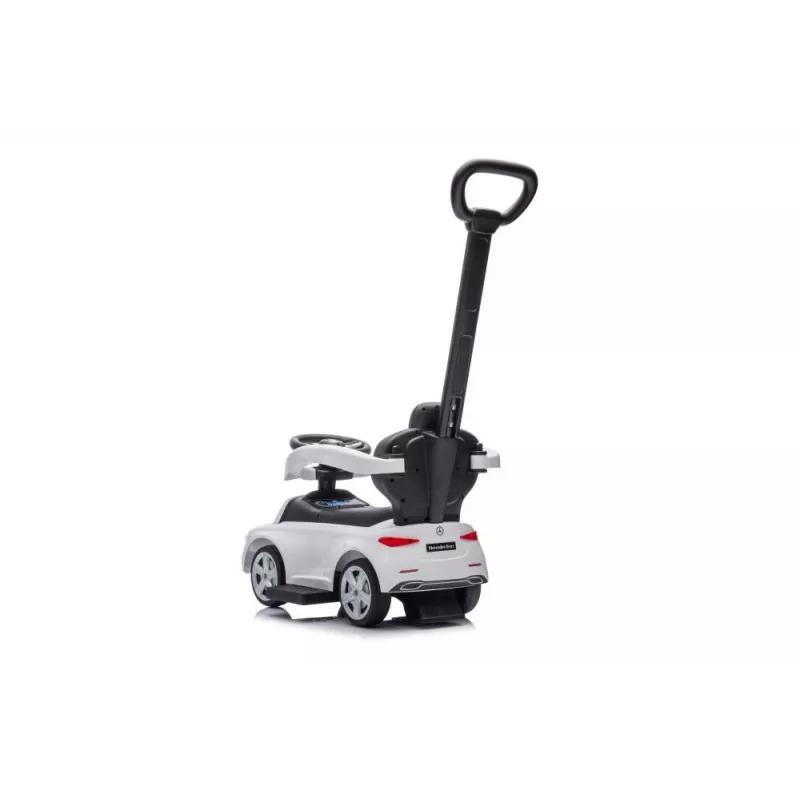 LEAN TOYS työnnettävä ajoneuvo työntötangolla Mercedes 3in1 valkoinen