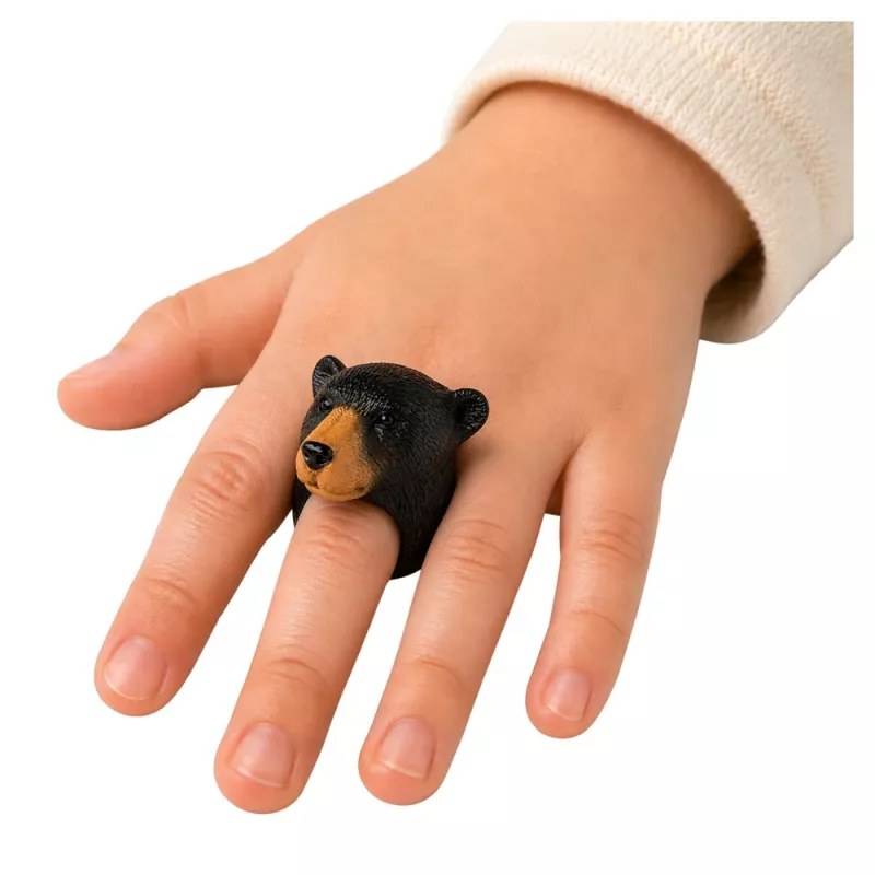 LEAN TOYS kädessä pidettävä rengas opetuksellinen eläimet karhu