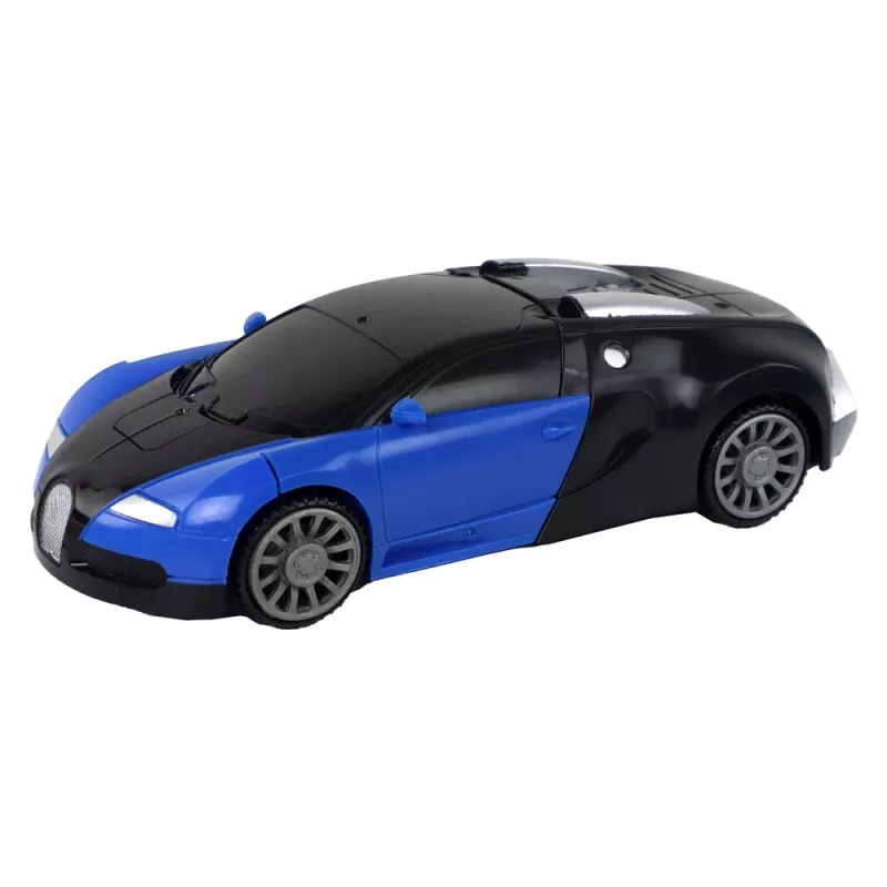 LEAN TOYS robottiauto 2in1 Bugatti sininen valotehosteet