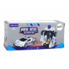 LEAN TOYS robottiauto poliisi valkoinen 2in1 muunnos