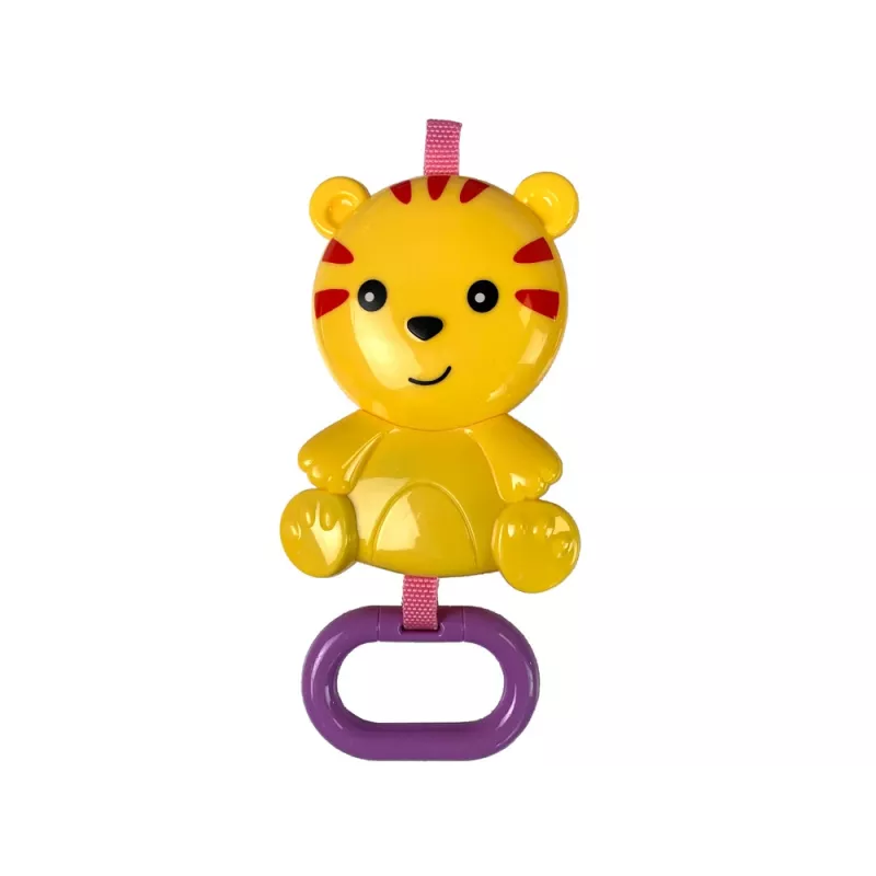 LEAN TOYS kiikkutuoli 2in1 sininen tiikeri äänet värinä