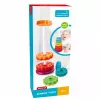 LEAN TOYS pyörivä pyramiditorni lajittelulelu sateenkaari palapeli 36cm 6 osaa