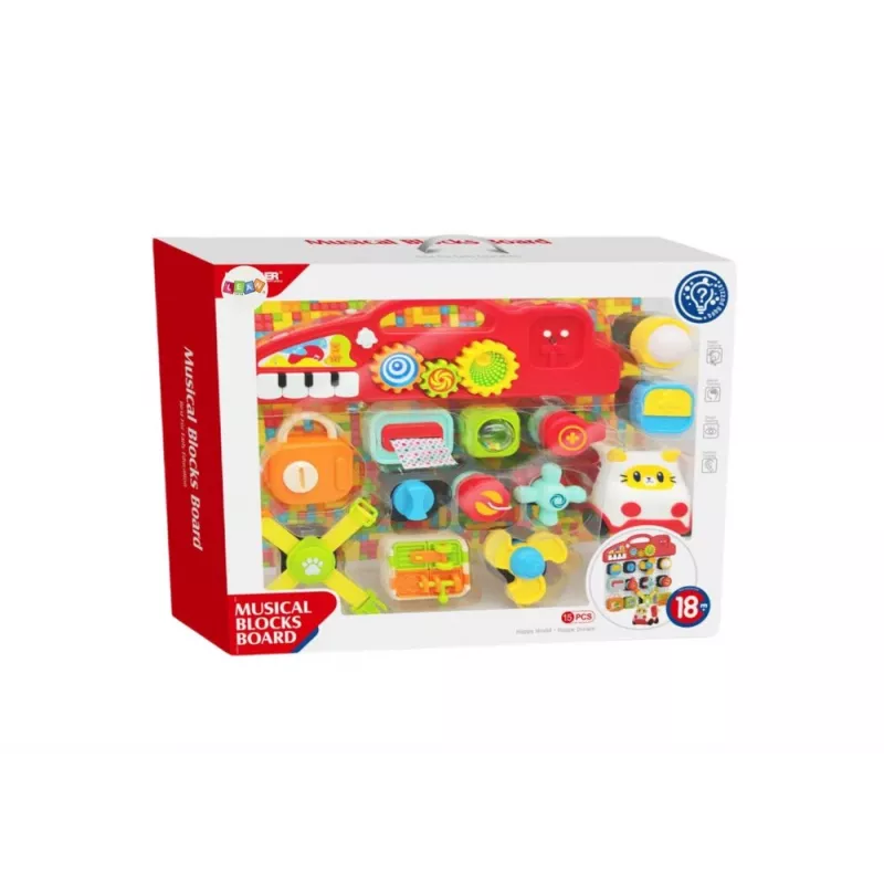 LEAN TOYS sensorinen taulu lapsille, oppimispaneeli, interaktiivinen piano