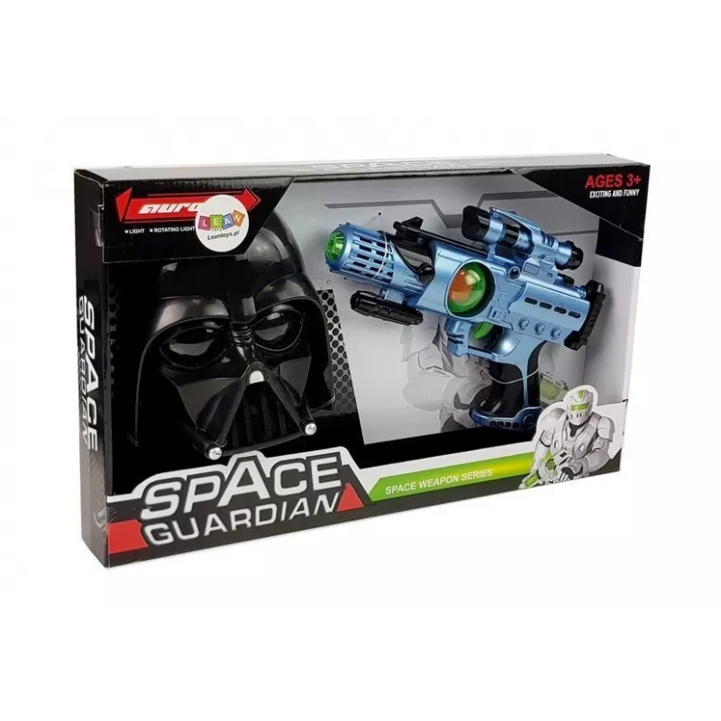 LEAN TOYS setti laserase Space Warrior naamio valot äänet