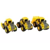 LEAN TOYS rakennusajoneuvosarja 3 keltaista mallia