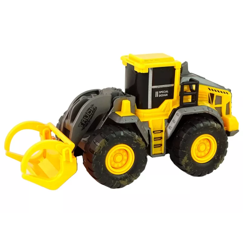 LEAN TOYS rakennusajoneuvosarja 3 keltaista mallia