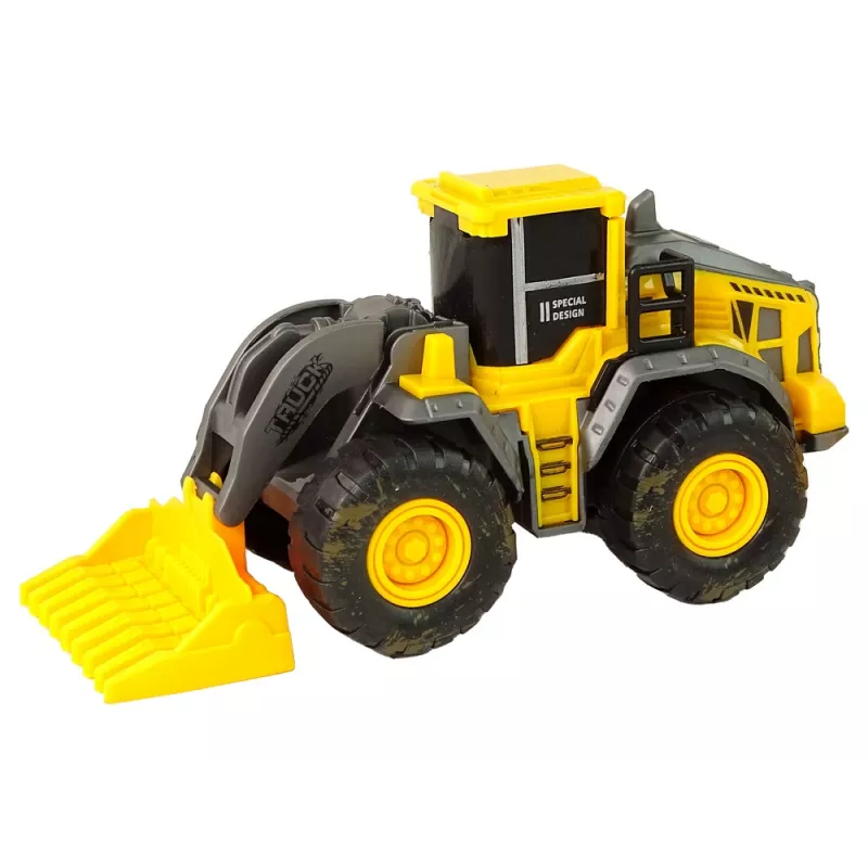 LEAN TOYS rakennusajoneuvosarja 3 keltaista mallia