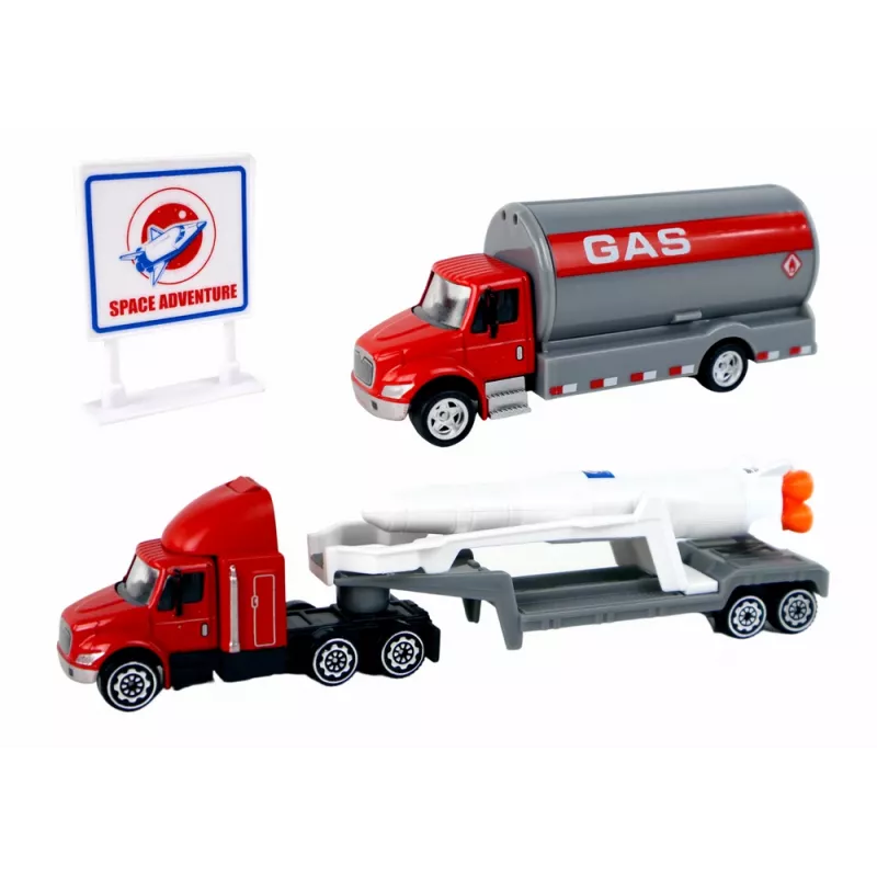 LEAN TOYS hahmosarja Space Truck Rocket 15 kpl