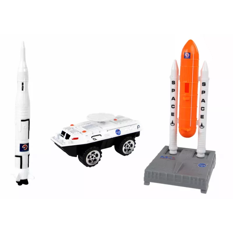 LEAN TOYS hahmosarja Space Truck Rocket 15 kpl