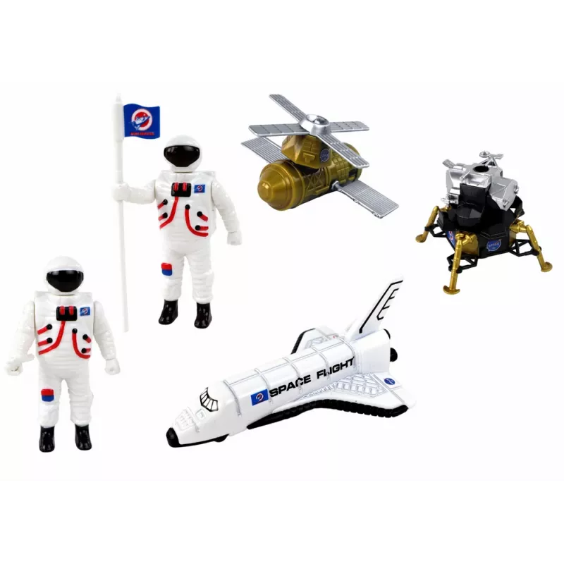 LEAN TOYS hahmosarja Space Truck Rocket 15 kpl