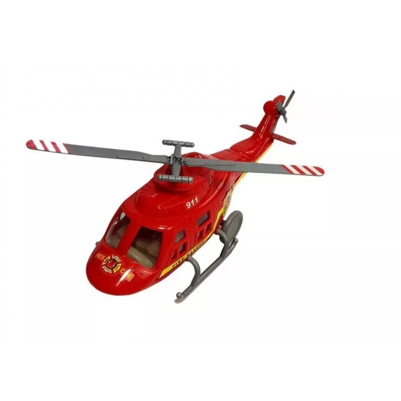LEAN TOYS setti paloautot helikopteri moottori valo äänet