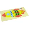 LEAN TOYS Puupalapelien sarja raketti numerot