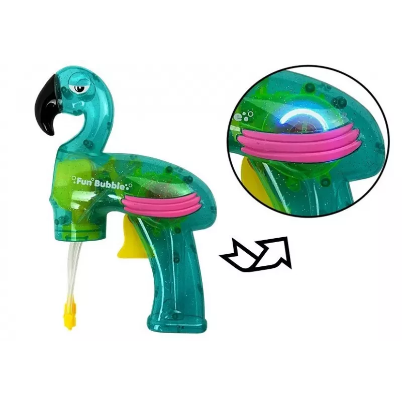 LEAN TOYS saippuakuplapistooli flamingo sininen