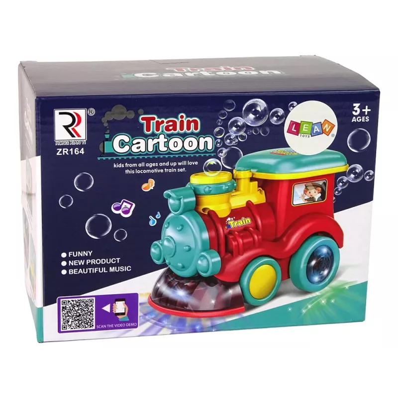 LEAN TOYS saippuakuplaveturi valolla ja äänellä, sininen