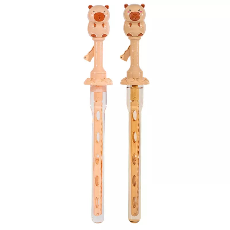 LEAN TOYS saippuakuplat iso vedettävä sauva kapybara 49,5 cm 100 ml