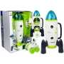 LEAN TOYS Space Rocket Astronom Cosmos Light & Sound – paristokäyttöinen elektroninen leluraketti astronauttihahmolla (3x AA)