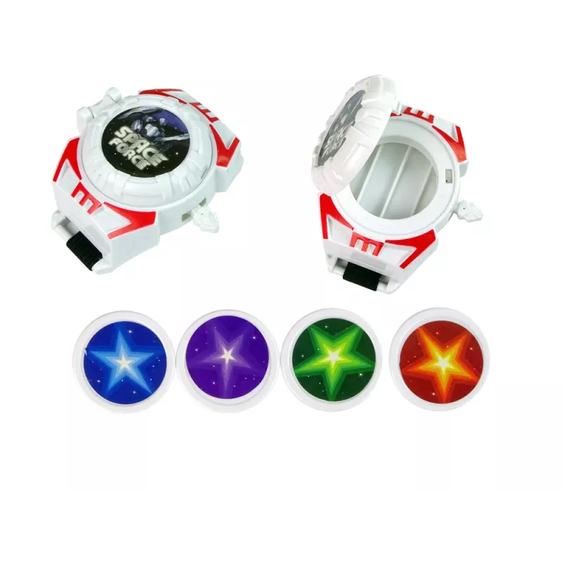 LEAN TOYS Space Warrior setti laserase valosapeli käsiraudat kiekonheittäjä