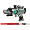 LEAN TOYS Space Warrior setti laserase valosapeli käsiraudat kiekonheittäjä