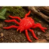 LEAN TOYS hämähäkki punainen kumihahmo venyvä realistinen 12 cm