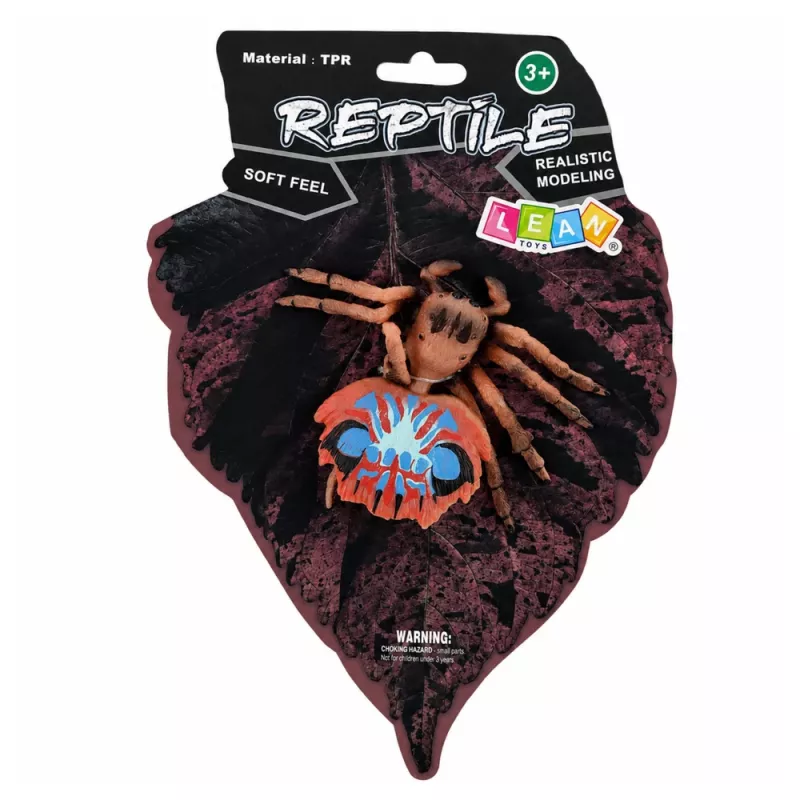 LEAN TOYS hämähäkki tarantula kumihahmo venyvä realistinen 12 cm