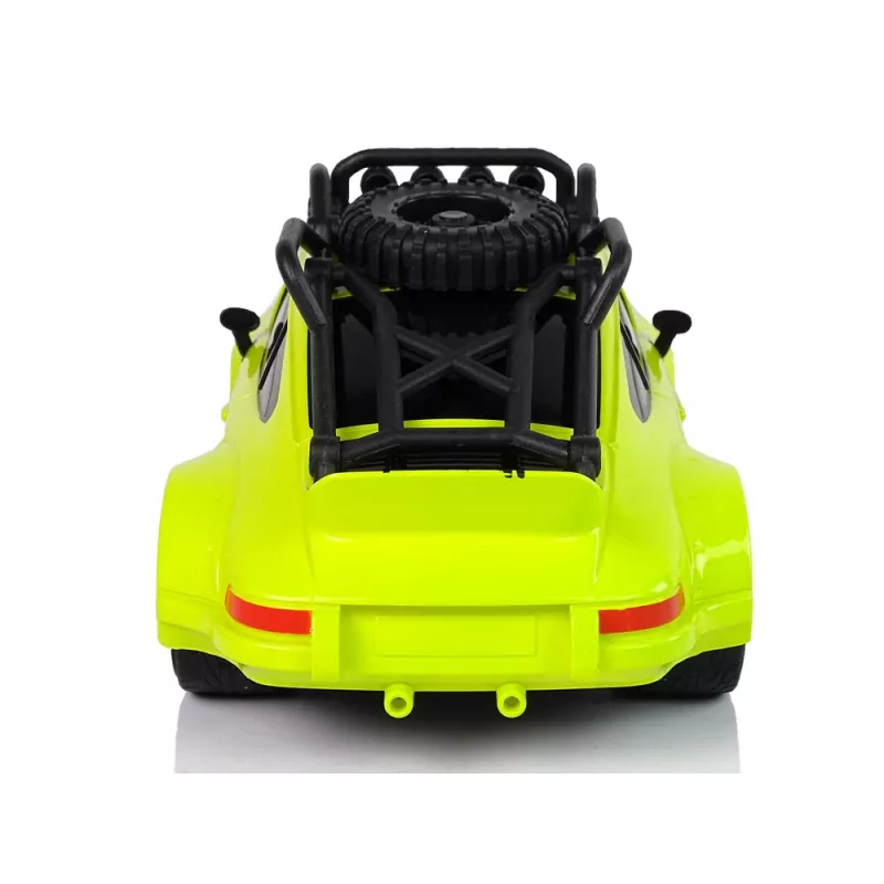 LEAN TOYS Urheiluauto 1:18 vihreä vararengas ohjain