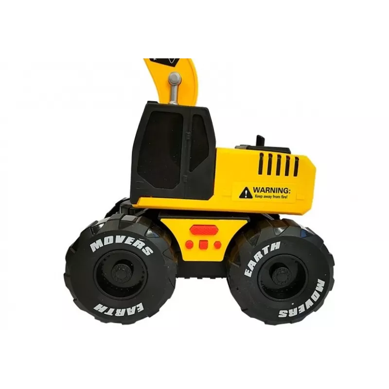 LEAN TOYS jousivetoinen kaivinkone äänet ja valot