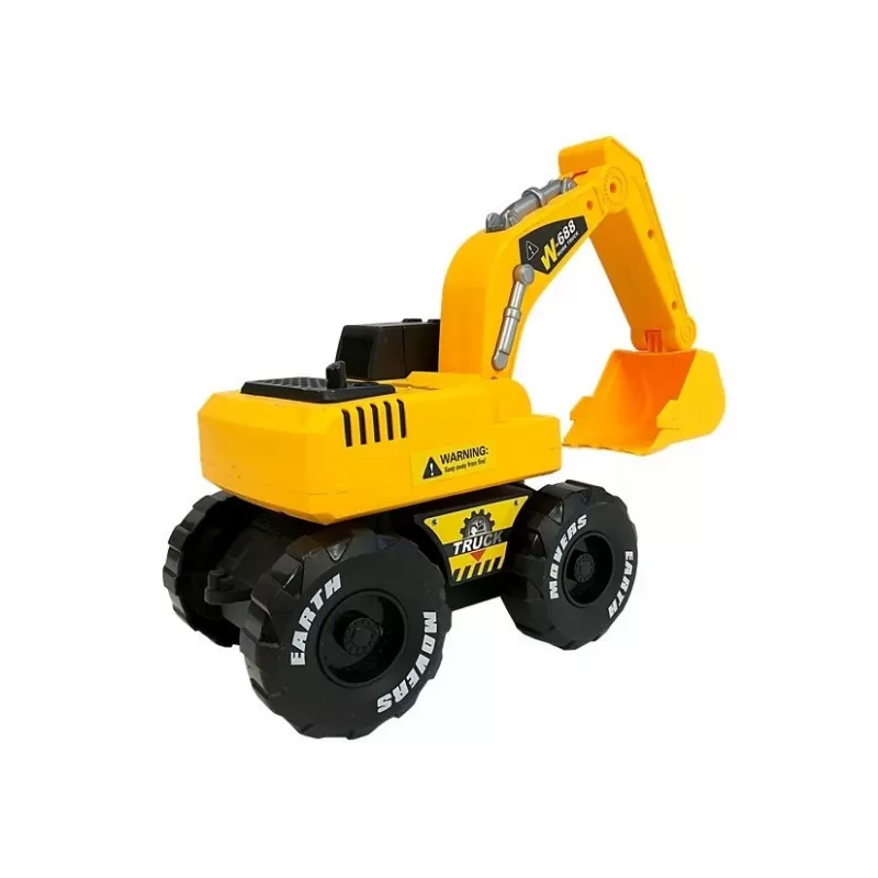 LEAN TOYS jousivetoinen kaivinkone äänet ja valot