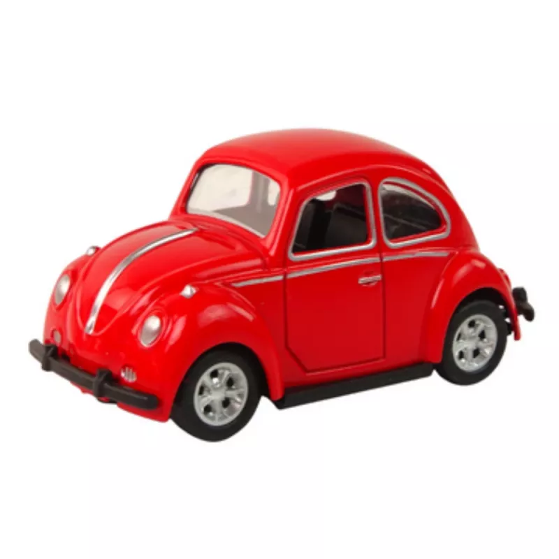 LEAN TOYS jousi kitkavetoisena kovakuoriaismallinen matkustaja-auto 6 väriä