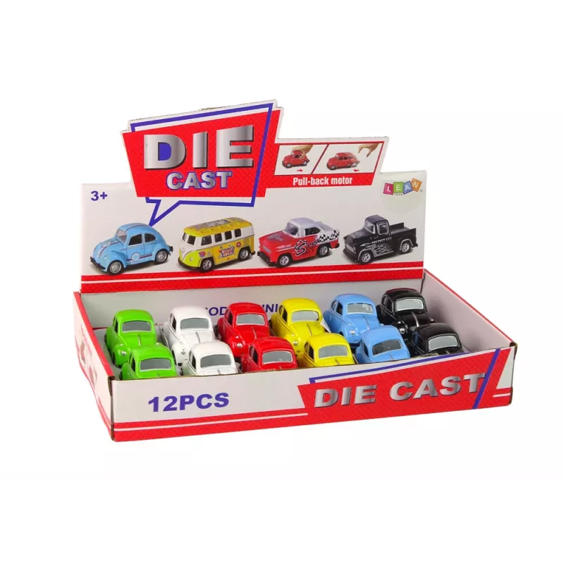 LEAN TOYS jousi kitkavetoisena kovakuoriaismallinen matkustaja-auto 6 väriä