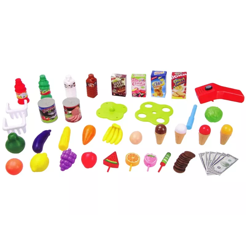 LEAN TOYS Supermarket-sarja skannerilla lapsille