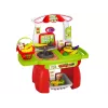 LEAN TOYS Supermarket-sarja ostoskorilla, vaa'alla ja elintarvikkeilla